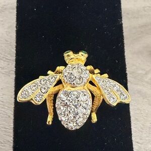 Gold Tone and Silver Tone Bee Brooch